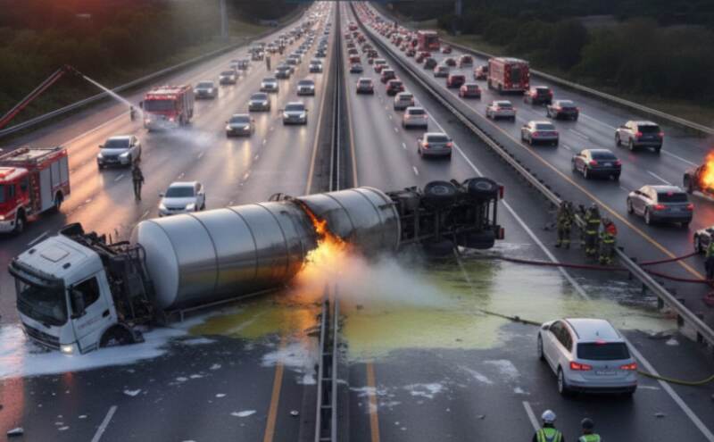 मुंबई-पुणे एक्सप्रेसवे पर गैस टैंकर हादसे से हाहाकार, 30 घंटे तक ठप रहा ट्रैफिक, उद्योगपति को बुलाना पड़ा हेलीकॉप्टर