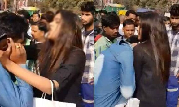 अश्लील कमेंट किया तो डीयू छात्रा ने मनचले को पीटा, माफी भी मंगवाई