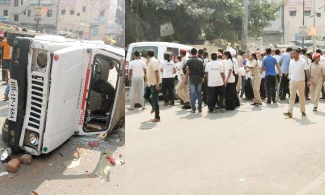 महिला सिपाही की मौत के बाद पुलिसकर्मियों ने काटा बवाल, एसपी-डीएसपी को पीटा