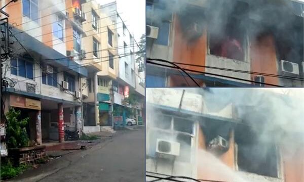 मध्य प्रदेश: प्रेस कॉम्प्लेक्स की इमारत में लगी आग, फायर ब्रिगेड की तीन गाड़ियां मौके पर पहुंची
