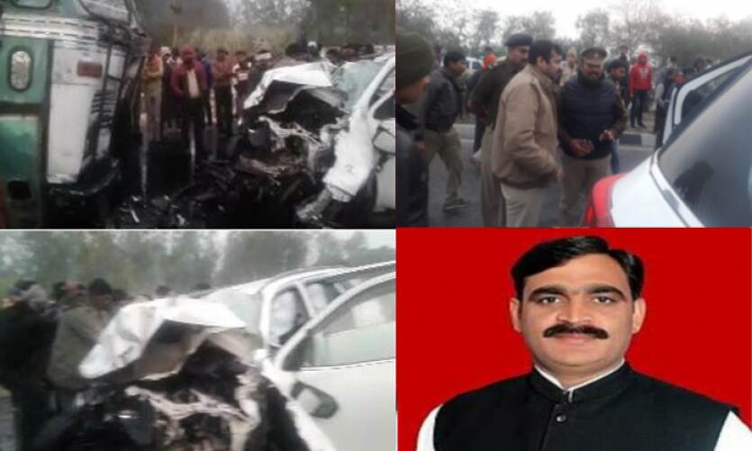 यूपी: दर्दनाक सड़क हादसा, बसपा नेता समेत 4 लोगों की मौत