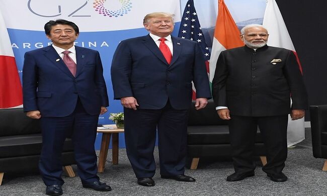 जी-20 में पीएम मोदी ने कहा- जापान, अमेरिका और इंडिया का अर्थ है जय