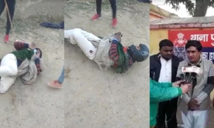 देवी-देवताओं की तस्वीर फाड़ने पर युवक का किया ये हाल, बुलवाई श्री राम की जय