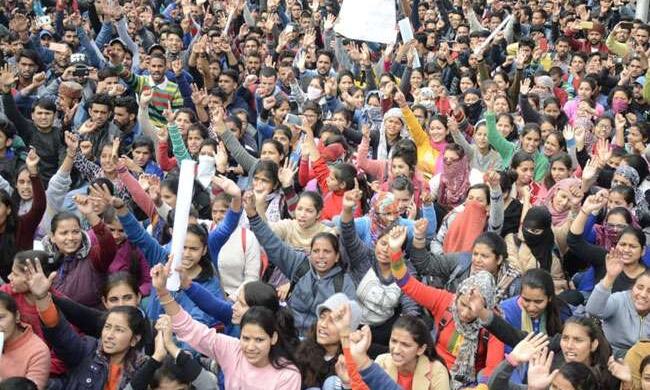 मांगों को लेकर विभिन्‍न संगठनों ने किया विधानसभा कूच