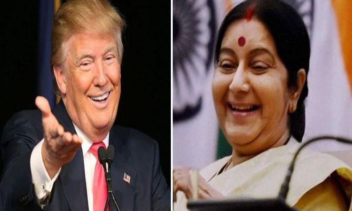 ट्रंप ने सुषमा से कहा- मैं भारत से प्यार करता हूं, मेरे दोस्त PM मोदी को नमस्कार कहना