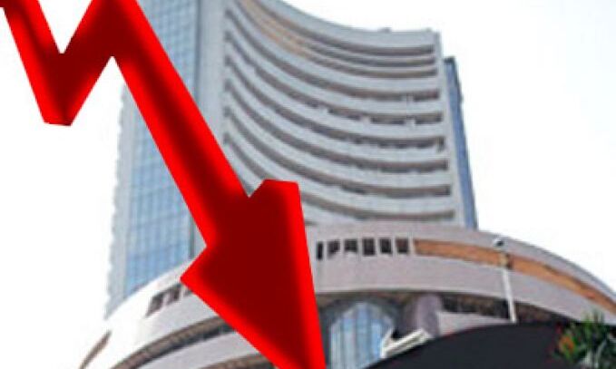 सेंसेक्स में गिरावट