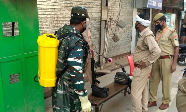 महादेव की नगरी में जारी है CRPF द्वारा कोरोना वायरस का संहार