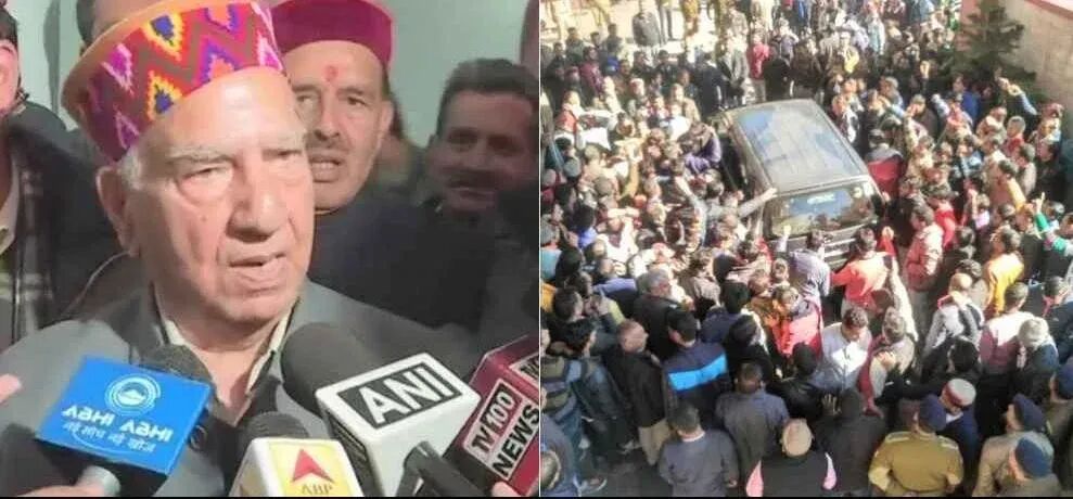 हिमाचल: सीएम के लिए बिगड़े हालात, नारेबाजी जारी, शांता बोले- पार्टी से निकाल दूंगा