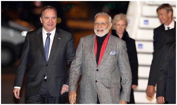 स्वीडन के प्रधानमंत्री ने हिंदी में किया पीएम मोदी का स्वागत