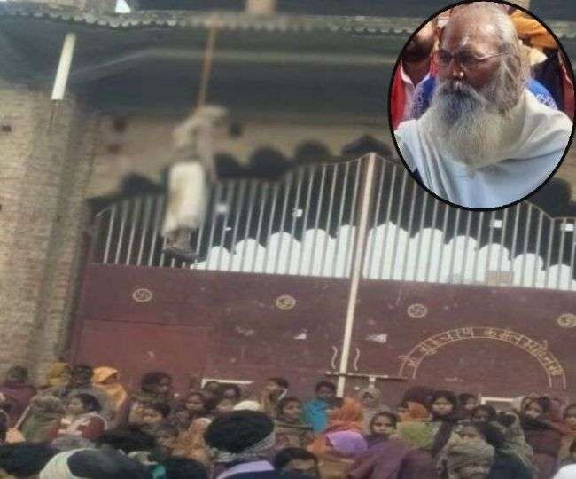 रायबरेली में मंदिर गेट पर पुजारी का शव लटका मिलने से तनाव