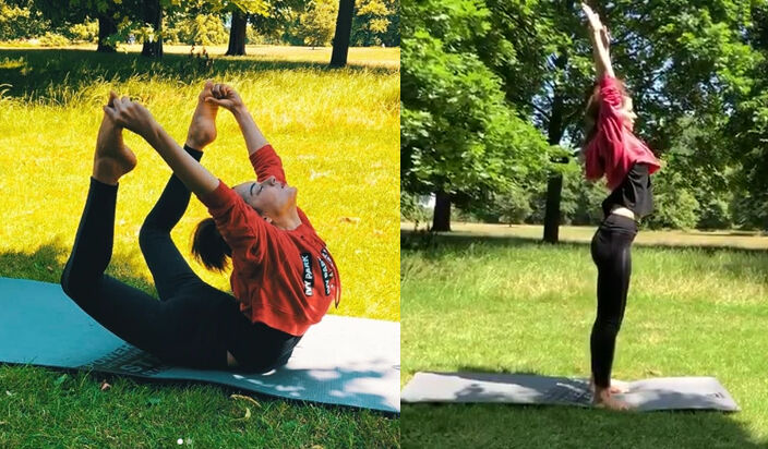 इंटरनेशनल योगा डे: कंगना रनौत ने लंदन में कुछ यूं किया योग, देखें Video