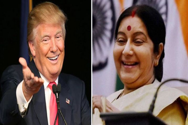 ट्रंप ने सुषमा से कहा- मैं भारत से प्यार करता हूं, मेरे दोस्त PM मोदी को नमस्कार कहना