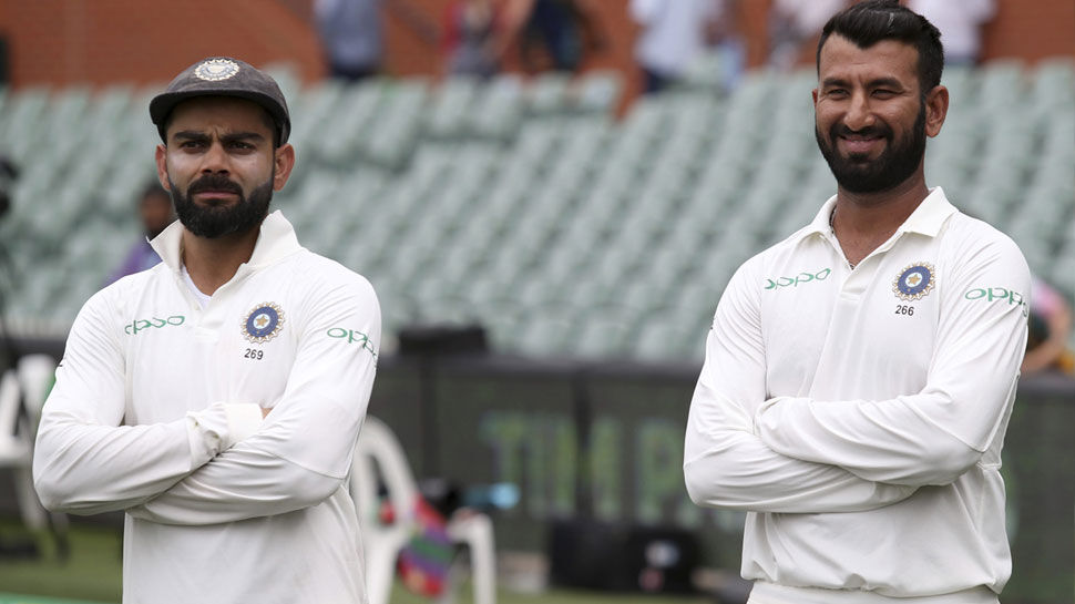 INDvsAUS LIVE: विराट- पुजारा ने संभाली टीम इंडिया की पारी, भारत के 50 रन पूरे