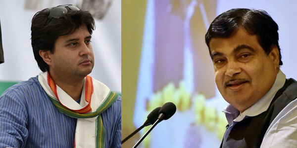 भरी संसद में गडकरी ने मांगी सिंधिया से माफी