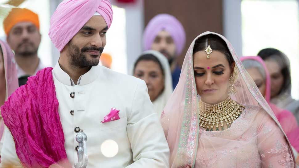 नेहा धूपिया ने की अंगद बेदी से गुपचुप शादी, सामने आई First Photo