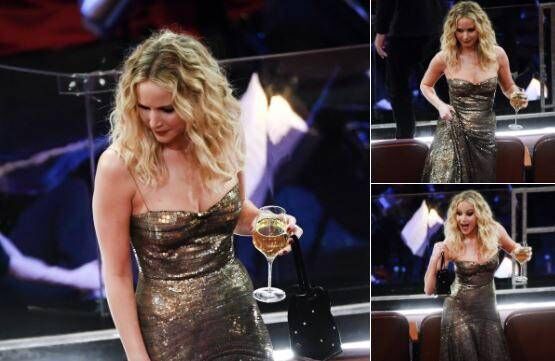 वाइन का ग्लास लिए ऑस्कर अवॉर्ड समारोह में पहुंची ये एक्ट्रेस