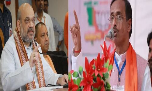 अमित शाह ने डॉ. दिनेश शर्मा को संभल कर बोलने की दी सलाह