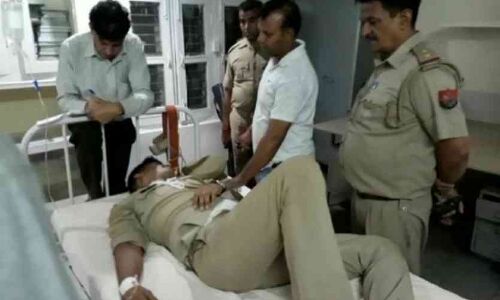 गश्त पर निकले दरोगा को बदमाशों ने मारी गोली, दो गिरफ्तार