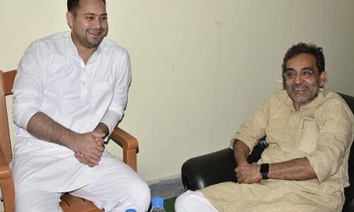 उपेंद्र कुशवाहा से मुलाकात के बाद तेजस्वी ने किया बड़ा इशारा-गाड़ी धीरे-धीरे आगे बढ़ती है