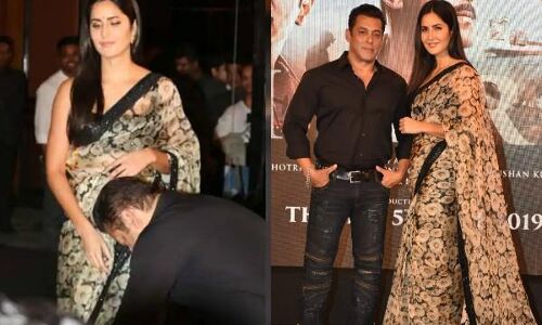 भरी महफिल में कटरीना की साड़ी ठीक करने लगे भाईजान भरी महफिल में कटरीना की साड़ी ठीक करने लगे भाईजान