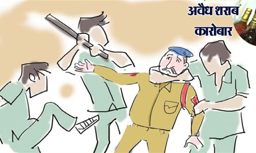 बिहार: शराबबंदी अभियान के तहत छापेमारी करने गई पुलिस की पिटाई, 6 घायल