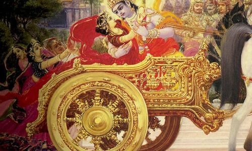 श्रीकृष्ण ने रुक्मिणी का हरण किया...