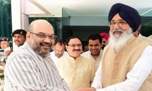 पंजाब में शाह और बादल के बीच हुई बैठक