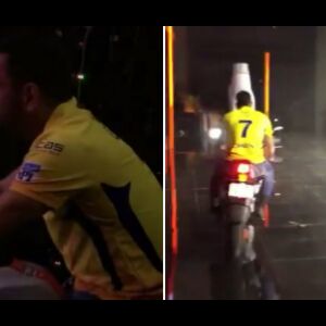 धोनी ने बाइक पर बैठकर ली एंट्री, स्टेज पर आते ही फैन्स हुए बेकाबू: VIDEO