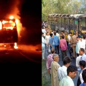 रुड़की: हाईटेंशन लाइन की चपेट में आकर श्रमिकों से भरी बस बनी आग का गोला, 7 लोग बुरी तरह झुलसे