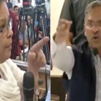 शिक्षिका-सीएम विवाद: कांग्रेस ने खोला मोर्चा, जिला मुख्यालयों में सरकार का पुतला दहन