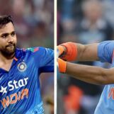 सुरेश रैना ने शानदार छक्का, कोहली और शास्त्री को देखकर हुए हैरान !!