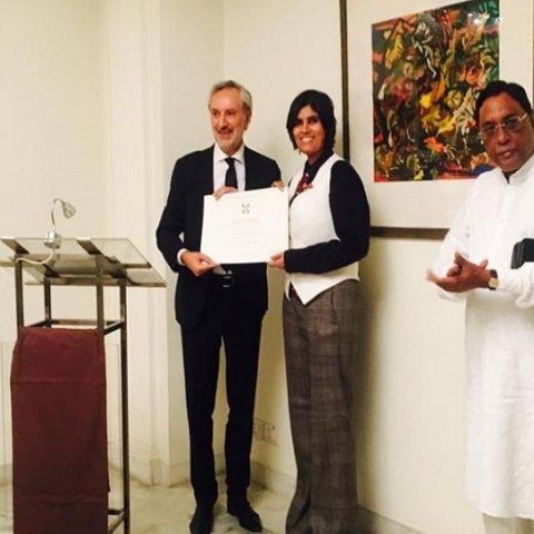 प्रतिष्ठा सिंह को मिला इटली का नाइटहुड सम्मान:  दिल्ली