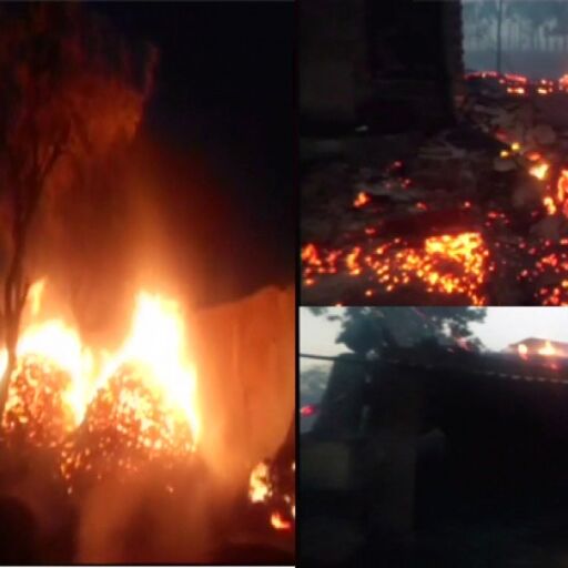 आकाशीय बिजली से भीषण आग, 100 घर जलकर खाक, यूपी में अब तक 38 की मौत