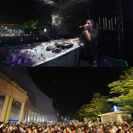 फीनिक्स पलासियो में डीजे न्यूक्लिया के इलेक्ट्रॉनिक धुनों पर झूमते रहे लोग