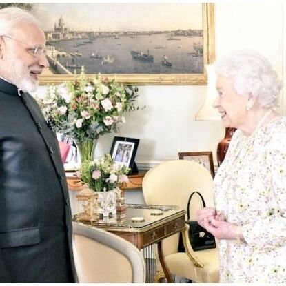 बर्किंघम पैलेस में महारानी एलिजाबेथ से मिले प्रधानमंत्री मोदी, इन मुद्दों पर हुई चर्चा