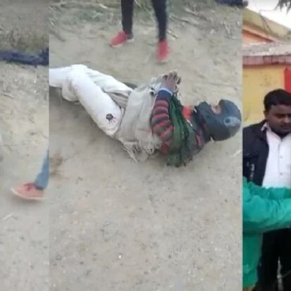 देवी-देवताओं की तस्वीर फाड़ने पर युवक का किया ये हाल, बुलवाई श्री राम की जय