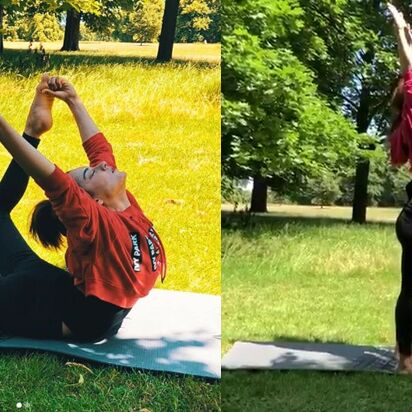 इंटरनेशनल योगा डे: कंगना रनौत ने लंदन में कुछ यूं किया योग, देखें Video