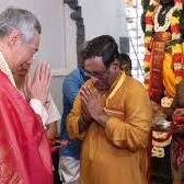 सिंगापुर में हिन्दू मंदिर समारोह में पहली बार पहुंचे प्रधानमंत्री ली सनी लूंग