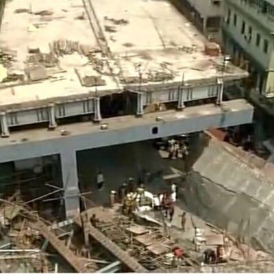 सहारनपुर में निर्माणाधीन पुल गिरा