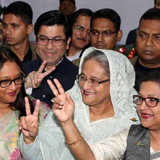 चुनाव में शेख हसीना की जबर्दस्त जीत
