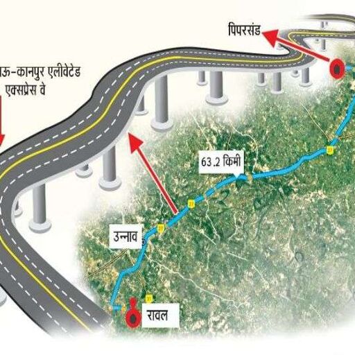 लखनऊ-उन्नाव के 63 गांवों से होकर कानपुर पहुंचेगा एलीवेटेड हाईवे