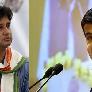 भरी संसद में गडकरी ने मांगी सिंधिया से माफी