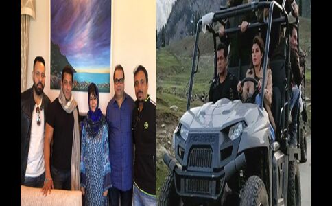 कश्मीर में महबूबा मुफ्ती से मिले सलमान खान, जैकलीन के साथ चलाई पॉलरिश बग्गी