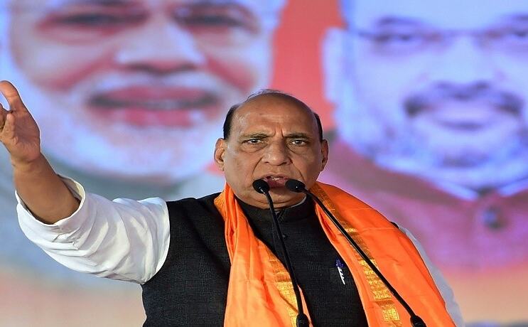 राजनाथ बोले- आरक्षण के नाम पर कांग्रेस ने कर्नाटक को बांटा, हमेशा नफरत फैलाई