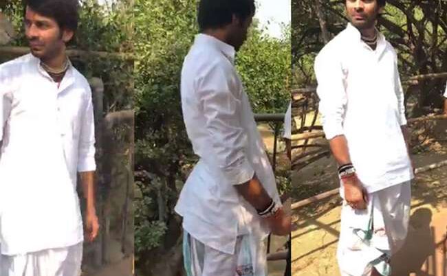 ब्रज रंग में रंगे तेज प्रताप की गुहार, मुझे अपनी जिंदगी जी लेने दो भाई ब्रज रंग में रंगे तेज प्रताप की गुहार, मुझे अपनी जिंदगी जी लेने दो भाई