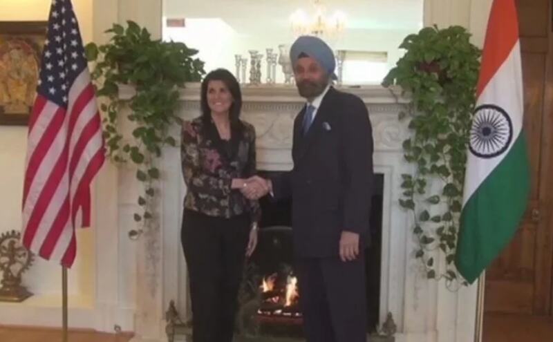 निक्की हेली ने भारतीय राजदूत से की मुलाकात, कहा- दोनों देशों की दोस्ती में बढ़ रहा यकीन