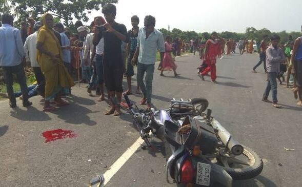 मोटरसाइकिलों की आमने- सामाने टक्कर में दो की मौत, दो गंभीर रूप से घायल