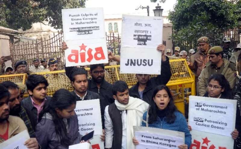 दिल्ली पहुंचा भीमा कोरेगांव दलित हिंसा का मुद्दा, बंद क‌िया गया ये रास्ता