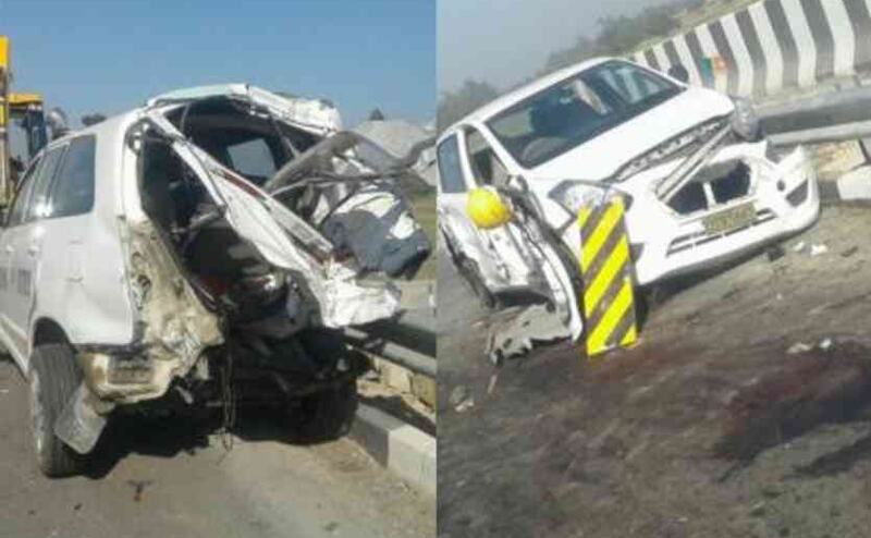 लखनऊ-आगरा एक्सप्रेस-वे पर हुआ दर्दनाक हादसा, एक की मौत, 11 घायल