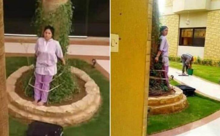 फर्नीचर को धूप में छोड़ने की ऐसी मिली नौकरानी को सजा... फर्नीचर को धूप में छोड़ने की ऐसी मिली नौकरानी को सजा...